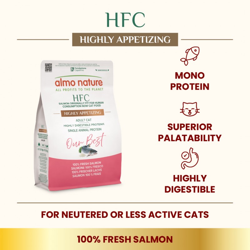 Almo Nature Adult Highly Appetizing - Salmon Dry Food 300 g