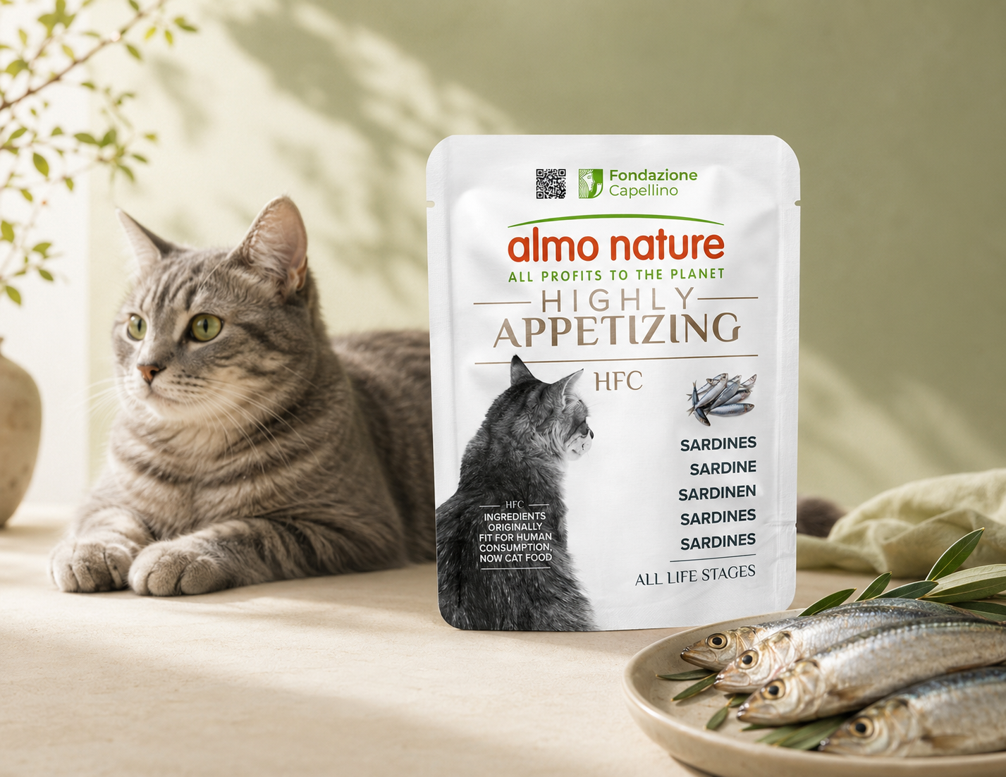 Almo Nature Highly Appetizing Sardines Wet food 50 g - Pack of 12