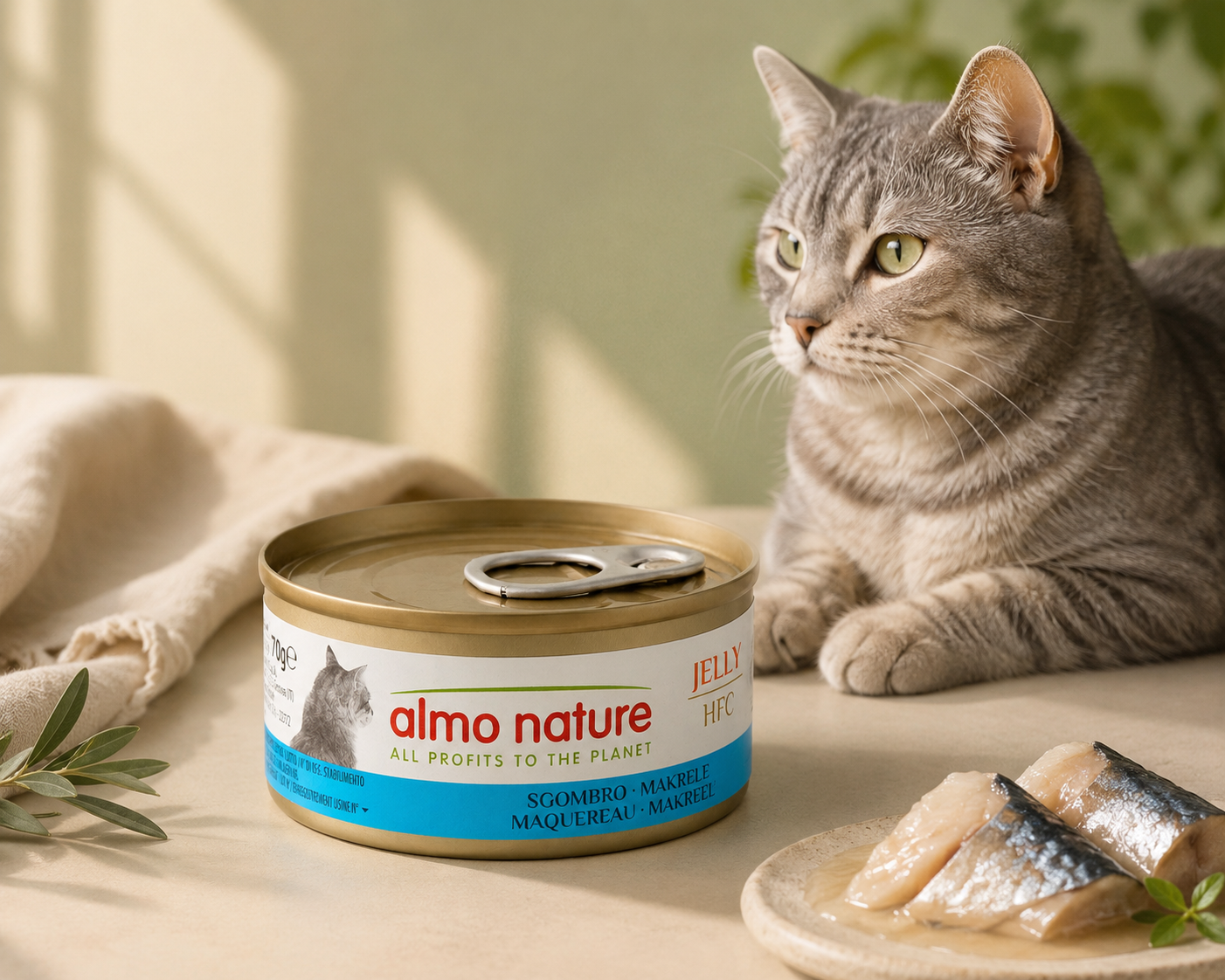 Almo Nature Jelly - Mackerel Wet food 70 g - Pack of 12