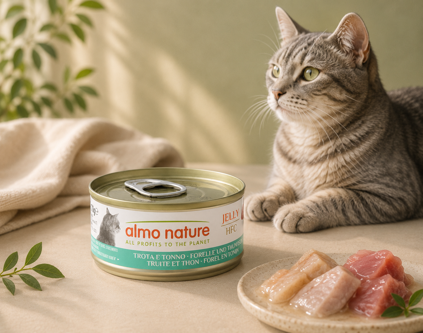 Almo Nature Jelly - Trout and Tuna Wet food 70 g - Pack of 12