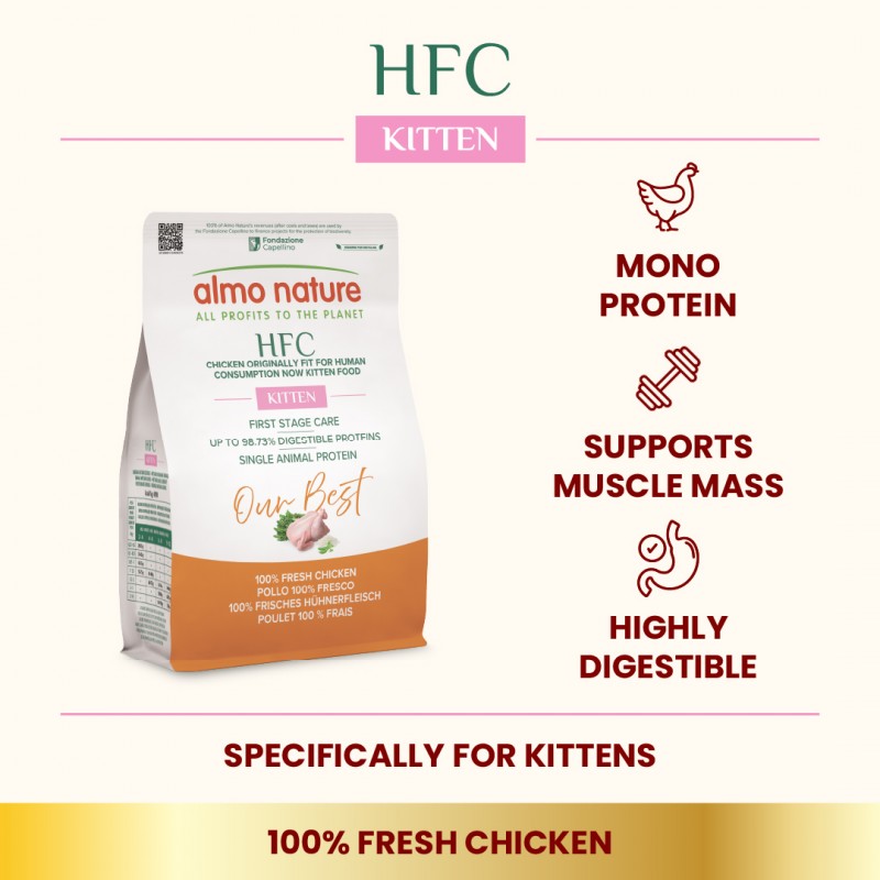 Almo Nature Kitten - Chicken  Dry Food Dry Food 300 g