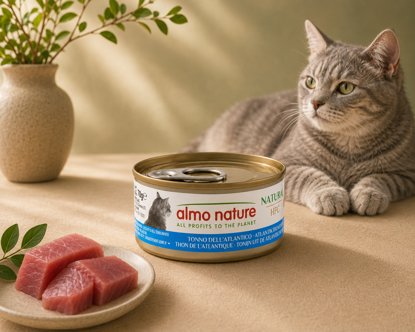 Almo Nature Natural - Atlantic Tuna Wet food 70 g - Pack of 12