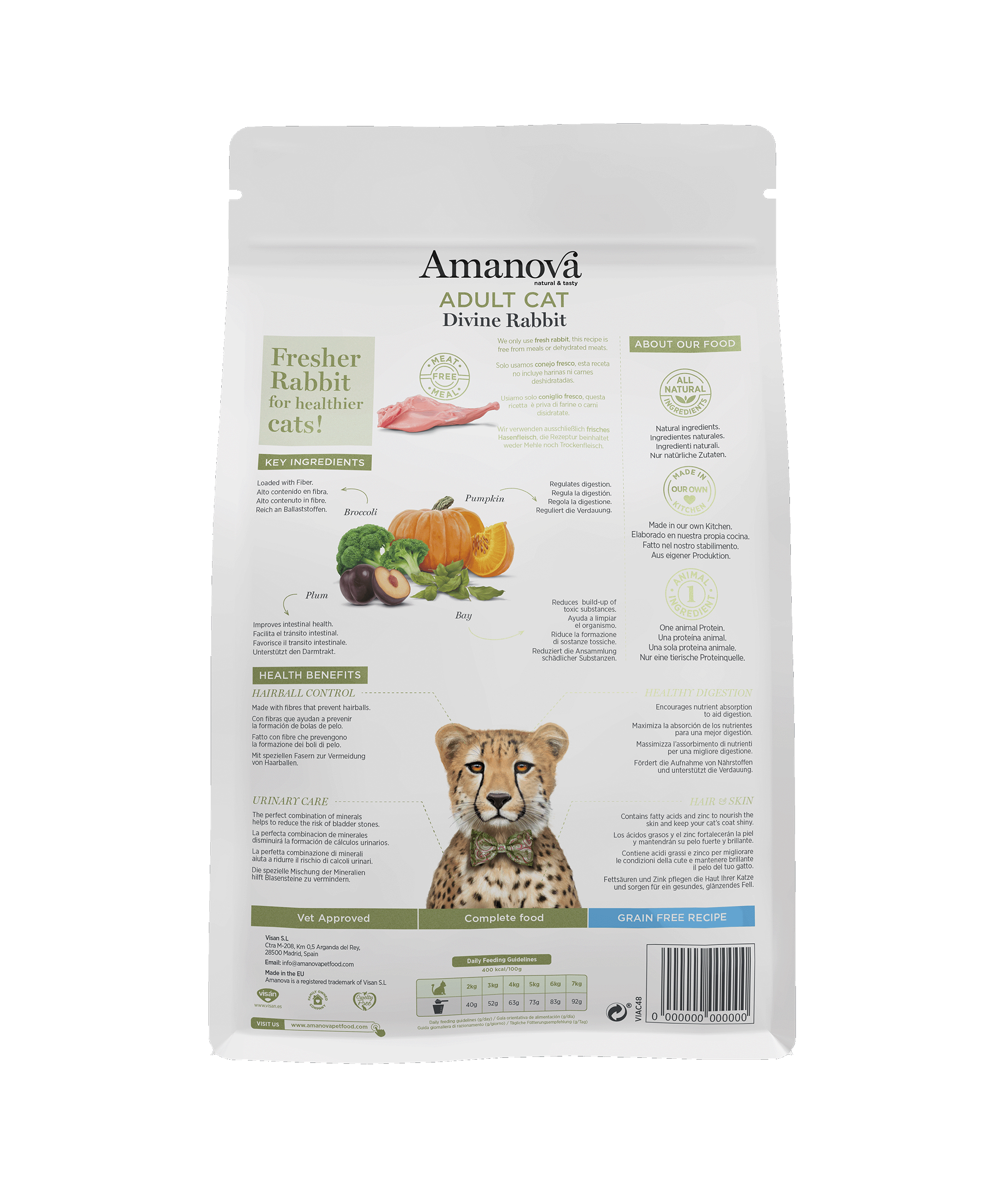 Amanova Cat Adult NG Rabbit 4 kg