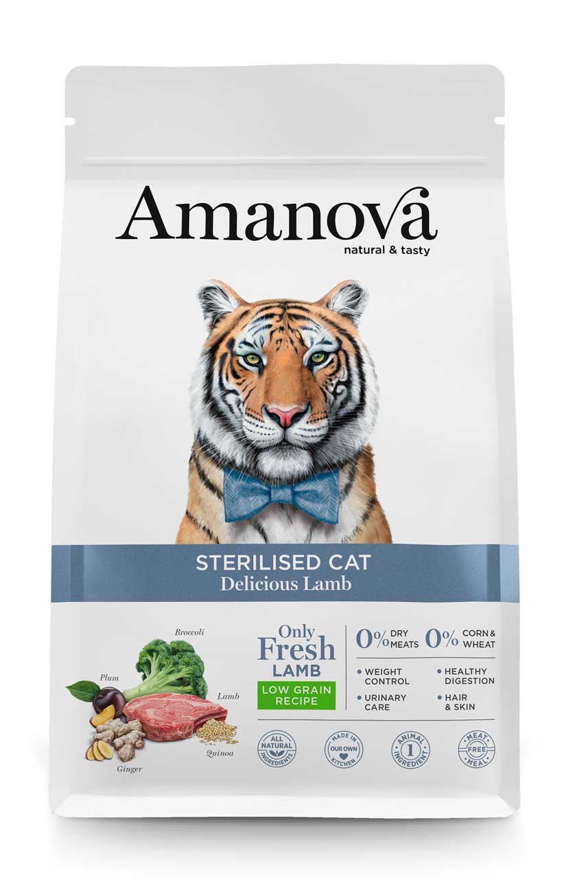 Amanova Cat Sterilised Delicious Lamb Dry Food 4 Kg