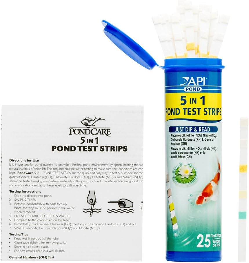 API 5in1 Pond Water Test Strips 25 count