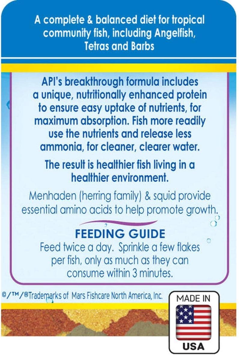API Flakes Tropical Fish Food 0.36 oz