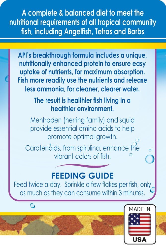 API Flakes Tropical Fish Food 1.1 oz (31 g)