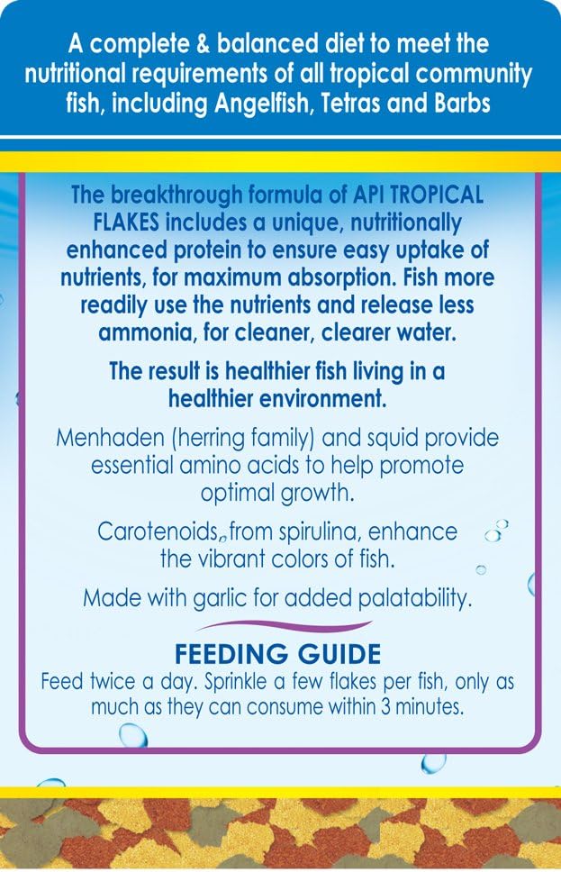 API Large Pellets Cichlid Fish Food 7.1 oz