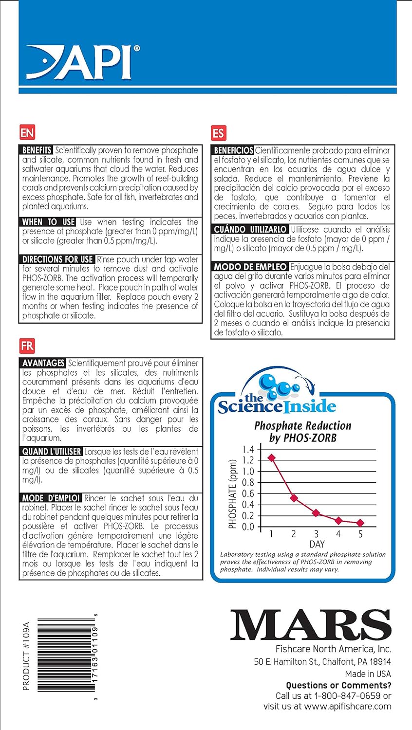 API Phos-Zorb Pouch Size 6