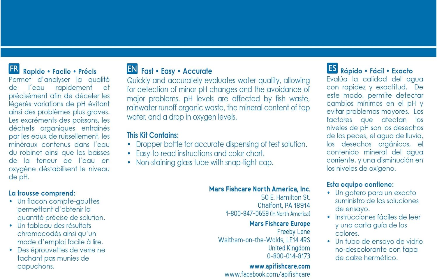 API Pond Wide Range pH Test Kit