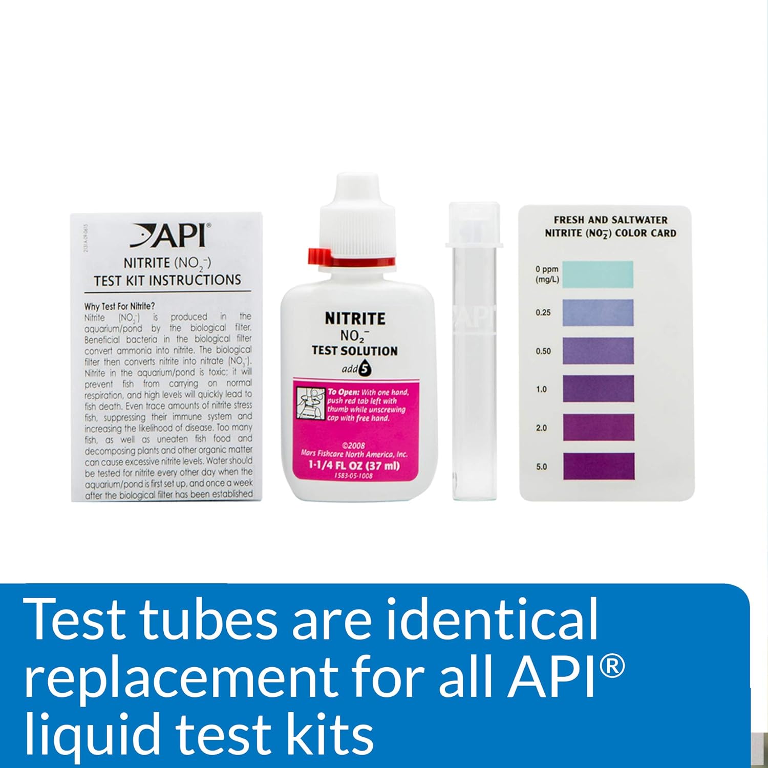 API Replacement Test Tubes For Aquarium Liquid Test Kits, 24 count
