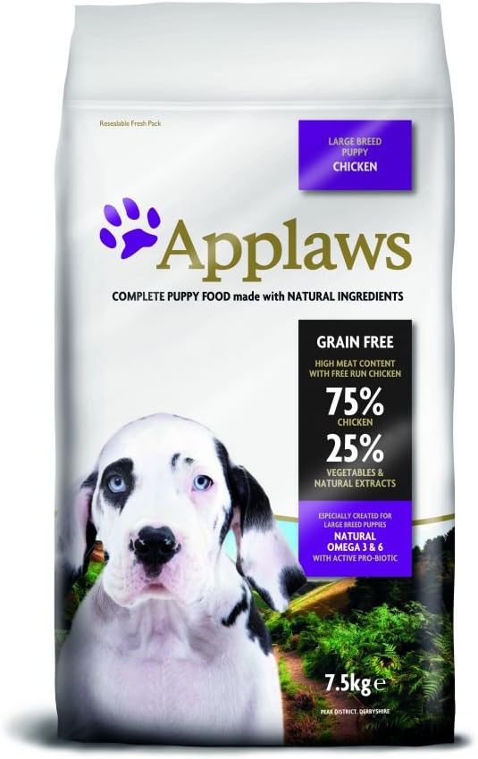 Applaws Chicken Puppy Large Breed Dry Dog Food - 7.5KG