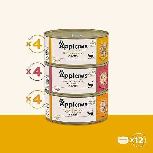 Applaws Chicken Selection in Broth Cat Wet Food 156g (Pack of 12)