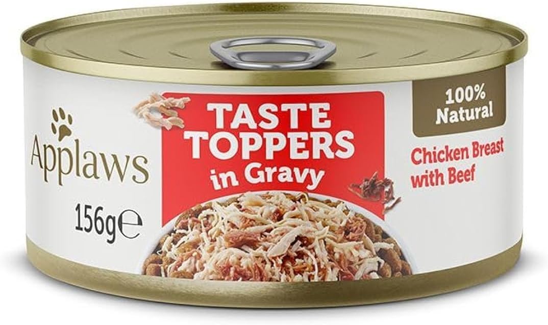 Applaws Taste Topper Gravy Chicken Beef Dog Tin 156g