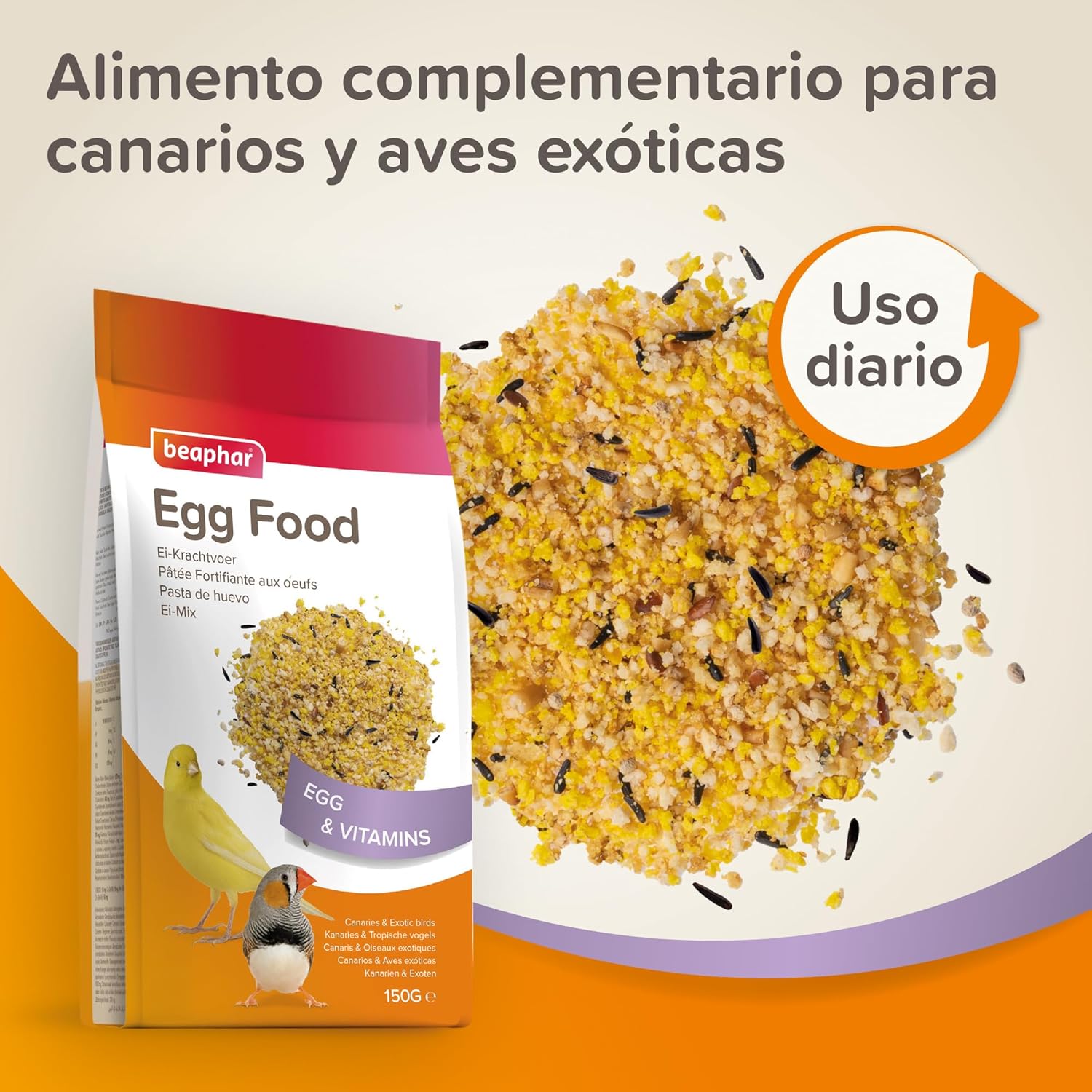 Beaphar Egg Food for Canaries and Exotic Birds 150 g