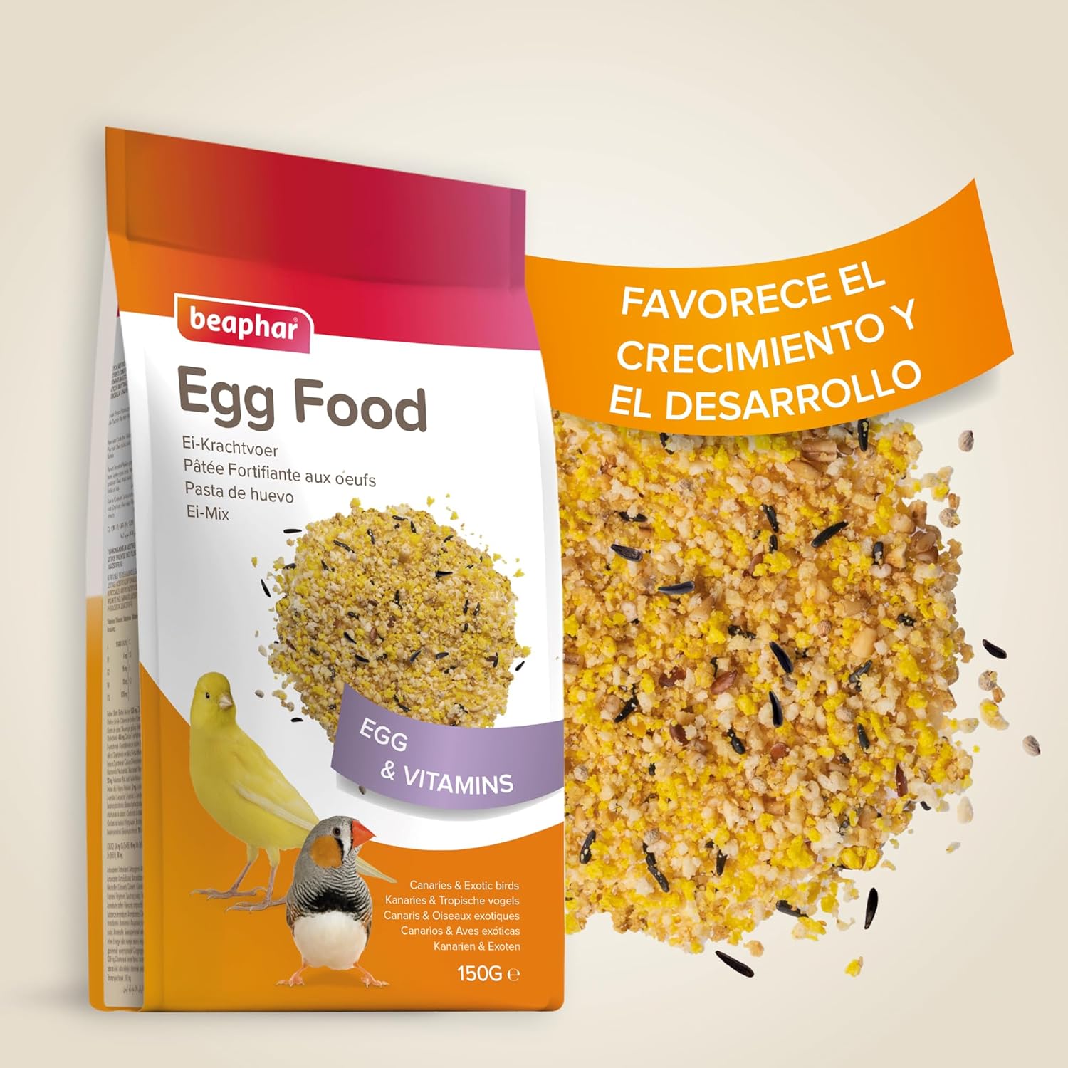 Beaphar Egg Food for Canaries and Exotic Birds 150 g