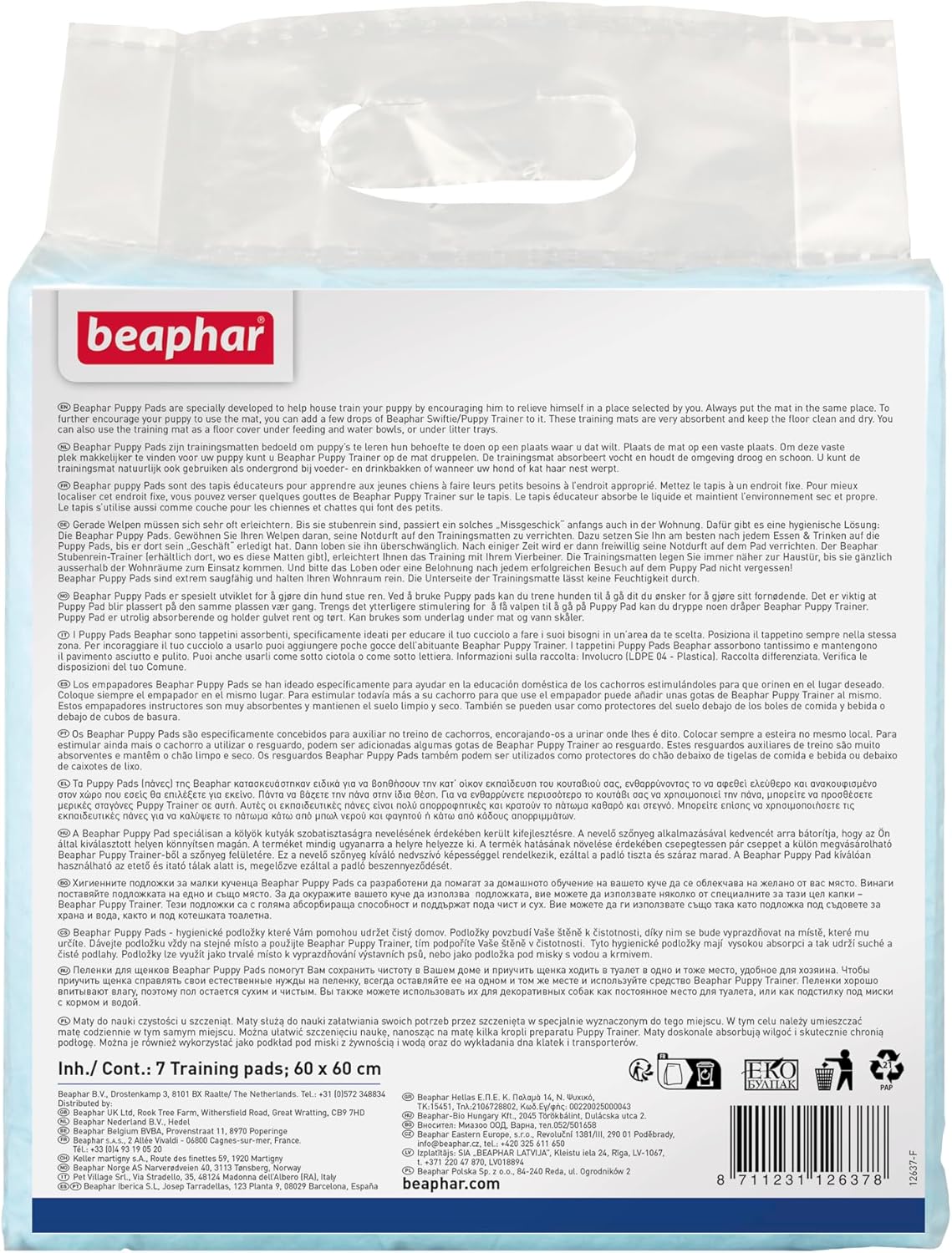 Beaphar Puppy Pads Pack of 7