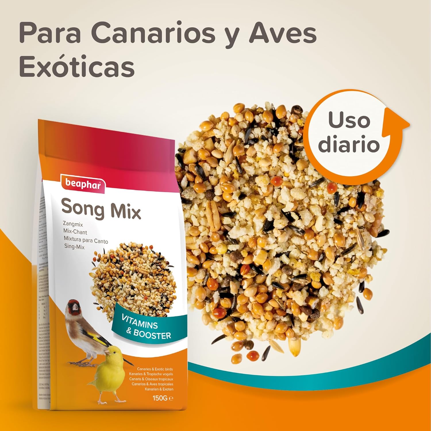 Beaphar Song Mix for Canaries and Exotic Birds 150 g
