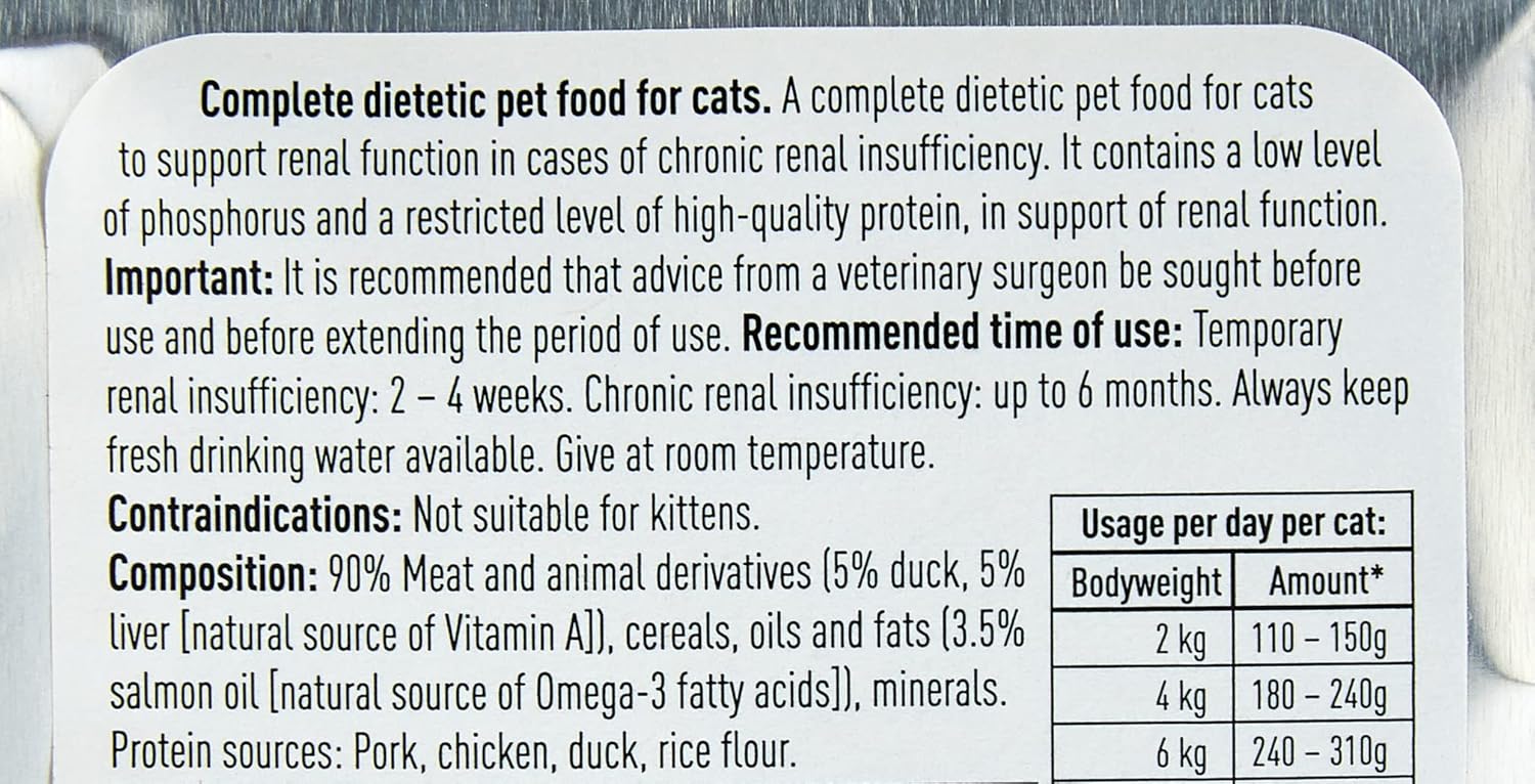 Beaphar Wet Food - Kidney/Renal Diet Duck 16 x 100 g