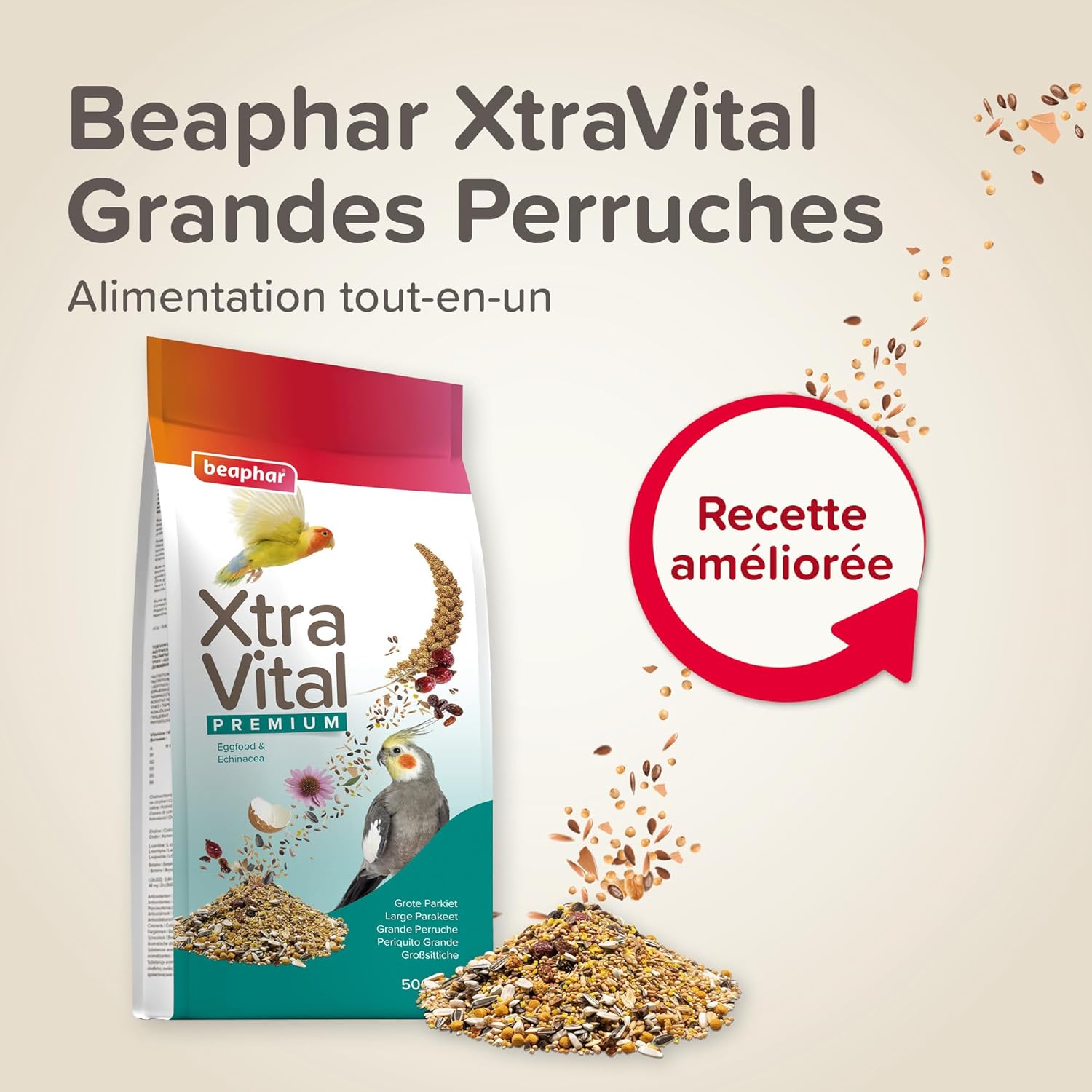 Beaphar XtraVital Large Parakeet 500 g