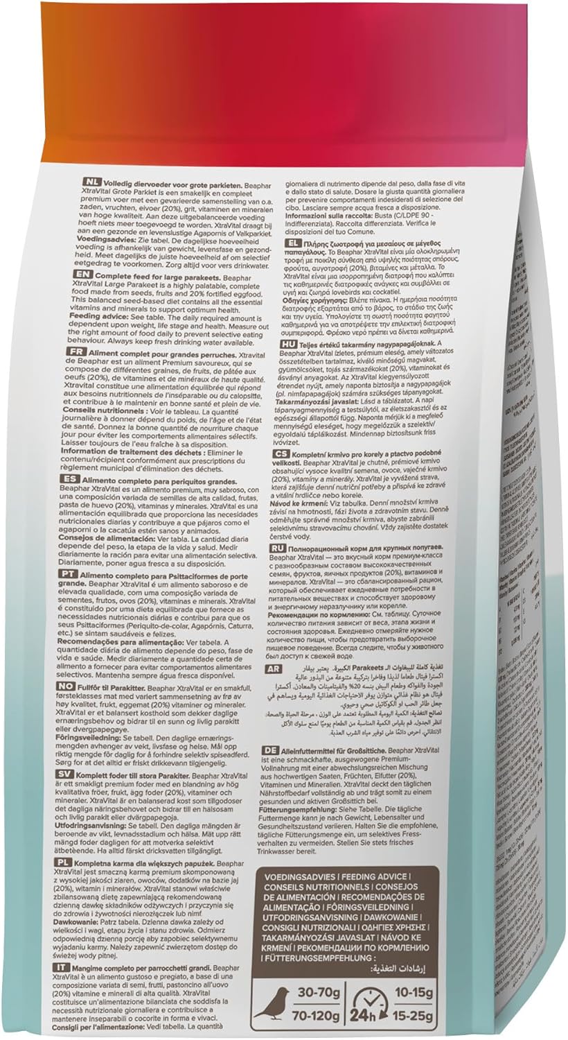 Beaphar XtraVital Large Parakeet 500 g