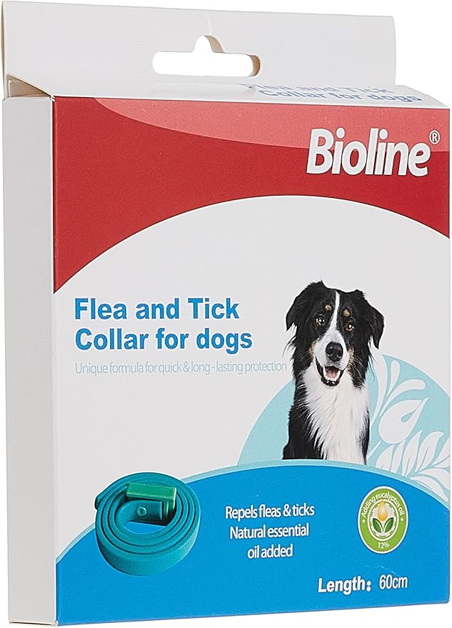Bioline Flea And Tick Collar For Dogs - 60Cm[Length - 60Cm, Weight - 34G]