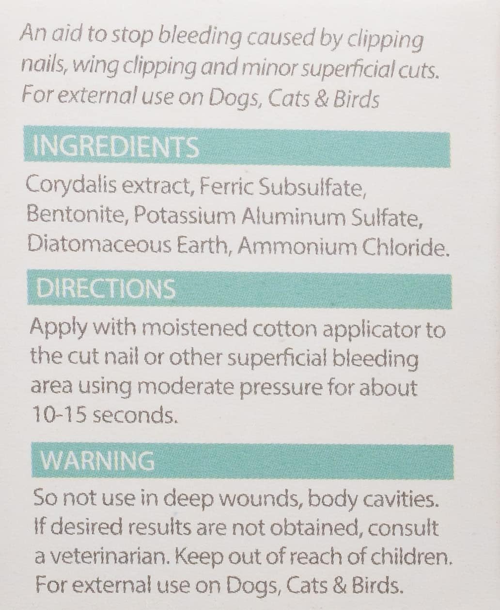 Bioline Stop Bleeding Pets Styptic Powder 14g.