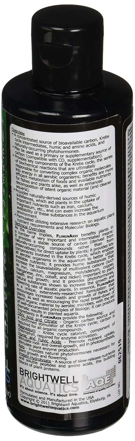 Brightwell Aquatics Florinaxis Carbon Planted Aquarium Freshwater, 250ml