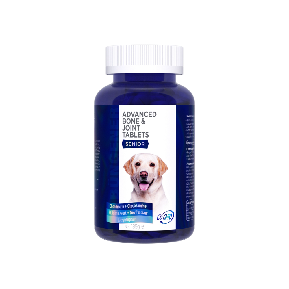 Bungener Advanced Bone & Joint Tablets For Dogs-Senior-185g [Weight - 185g]