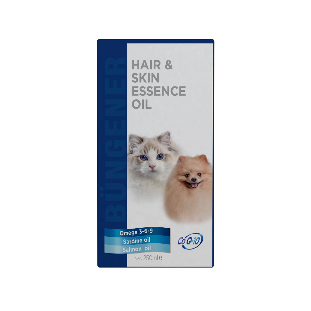 Bungener Hair & Skin Essence Oil For Cats & Dogs - 250ml (Fish Oil)