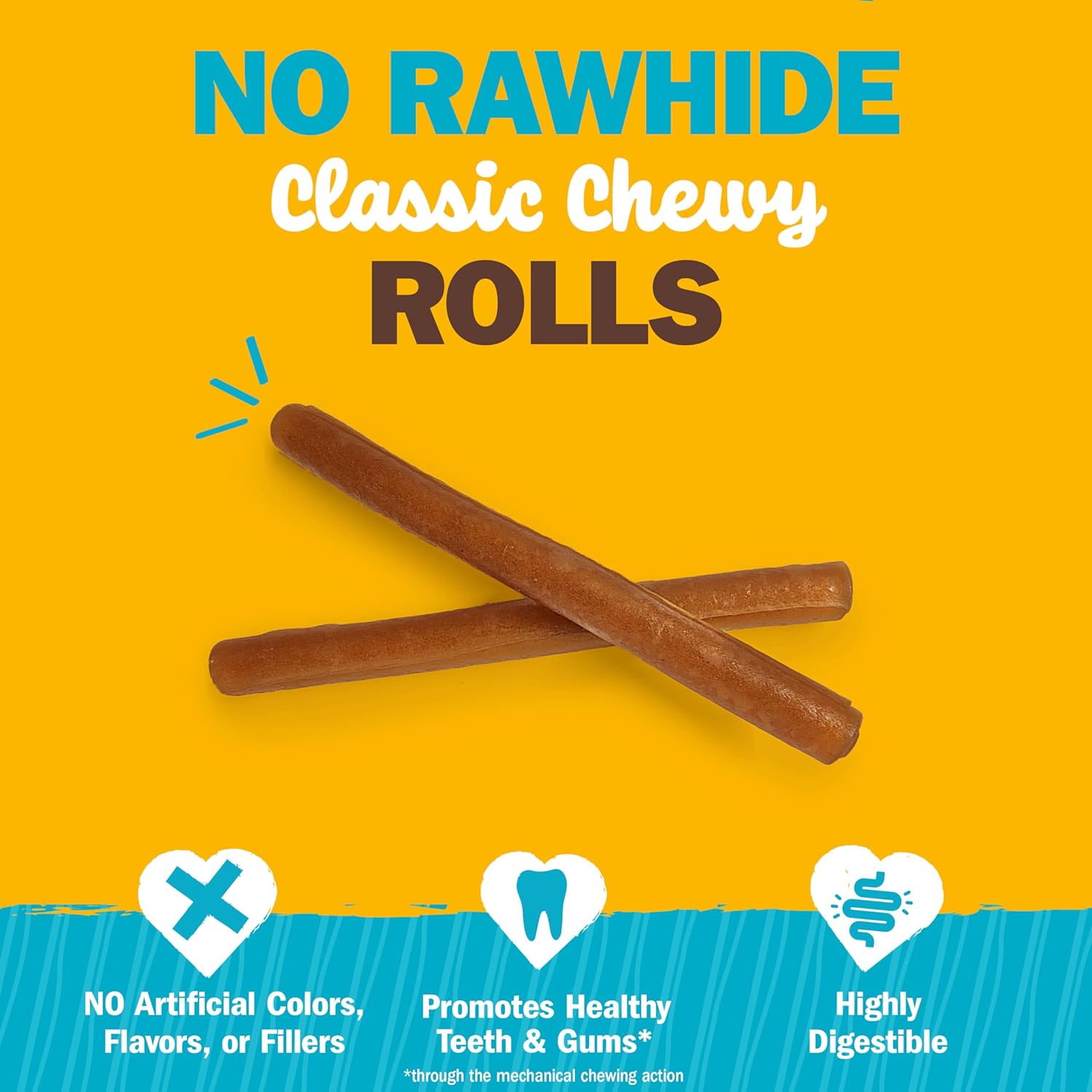 Cadet 10 pk Chewalicious® Classic Chewy Rolls - Peanut Butter Flavor Dog Treats & Chews