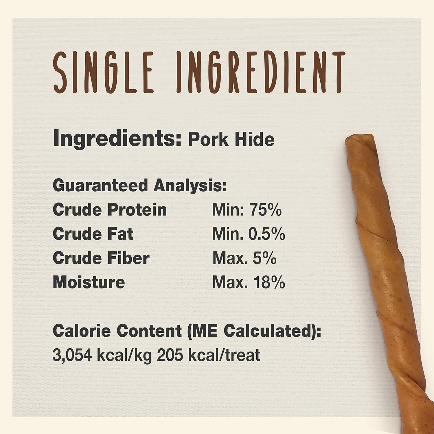 Cadet 10" Pork Roll Twist Dog Treats & Chews