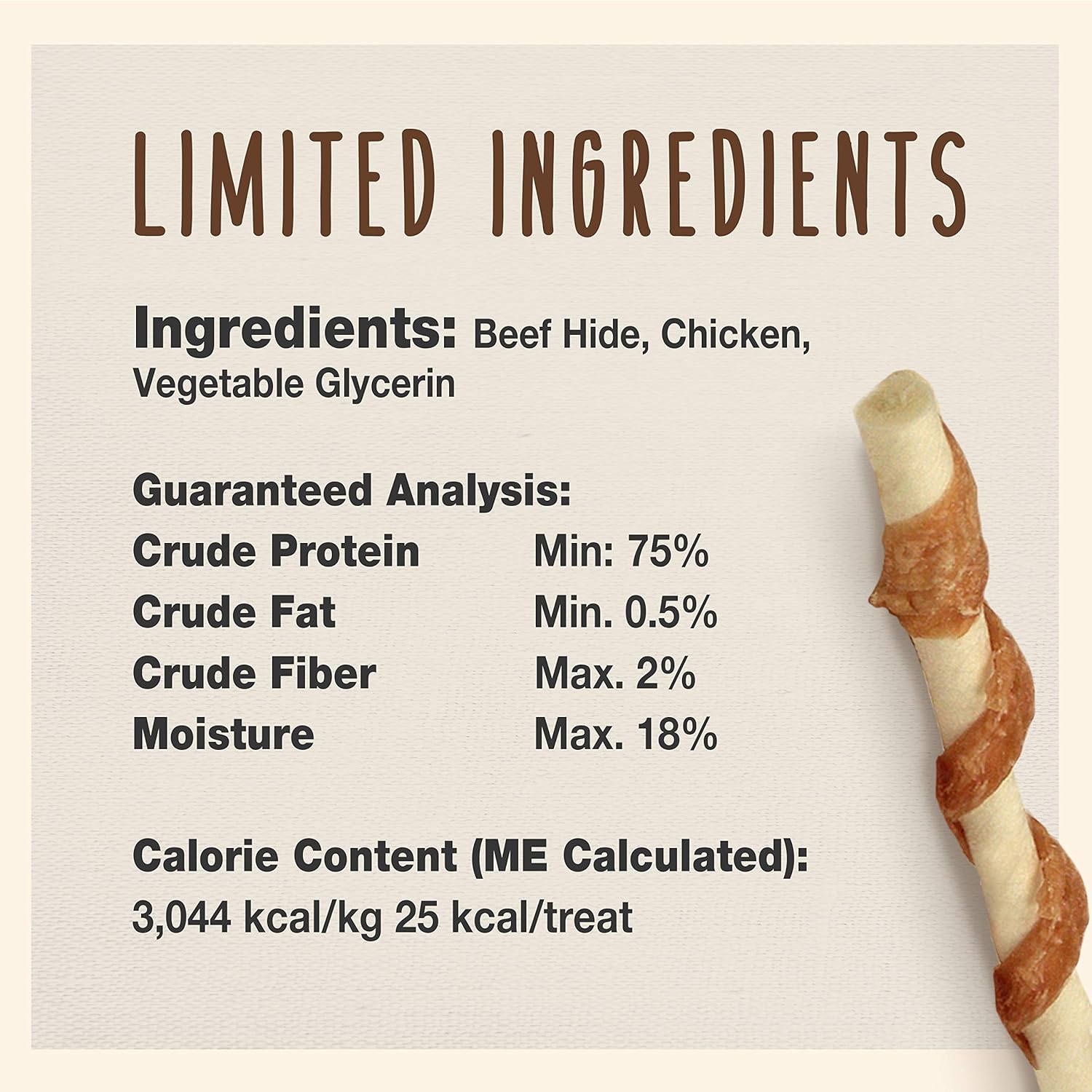 Cadet 14 pk. Beef Hide (Rawhide) and Chicken Twists Dog Treats & Chews