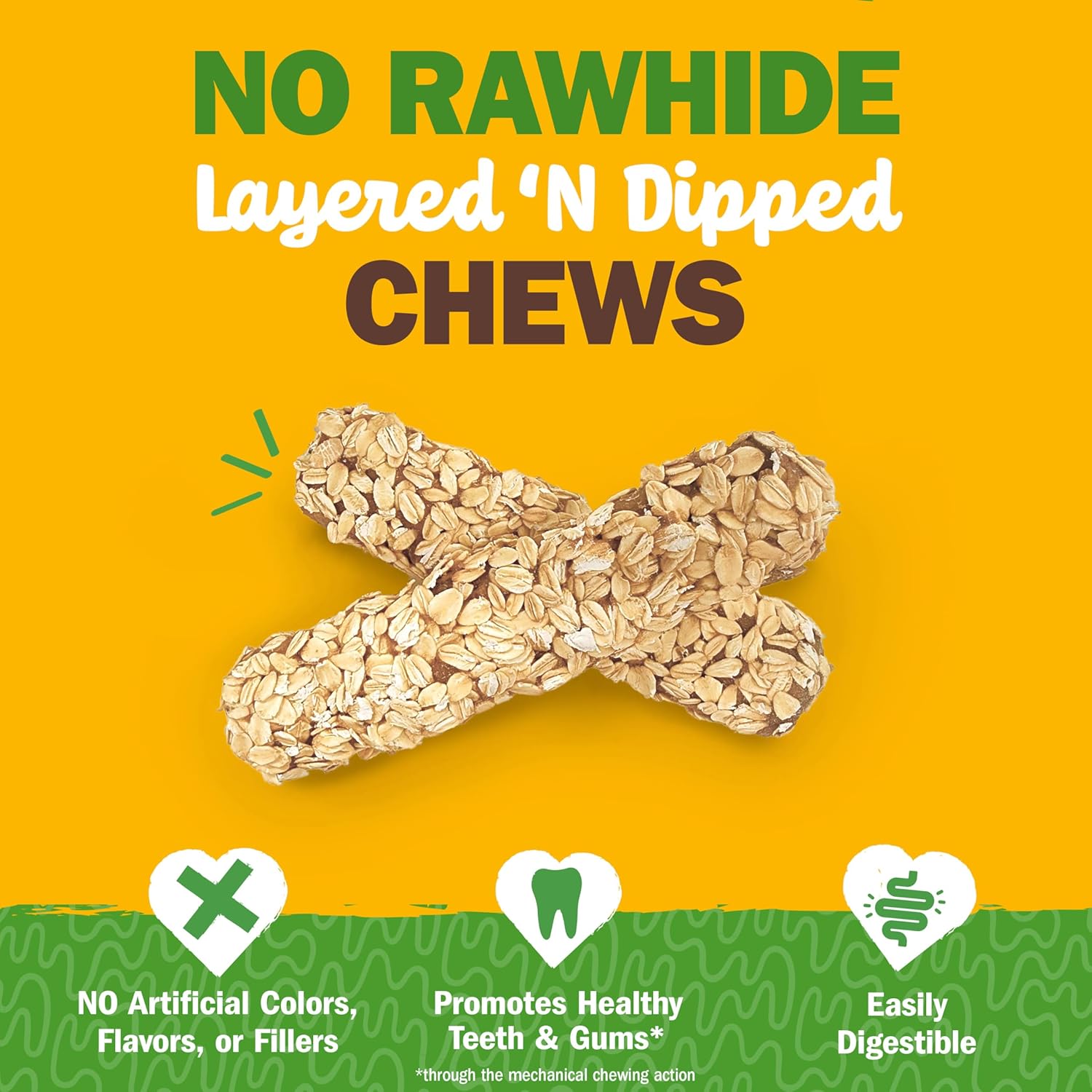 Cadet 2 pk Chewalicious® Layered N Dipped Chews - Oats Dog Treats & Chews