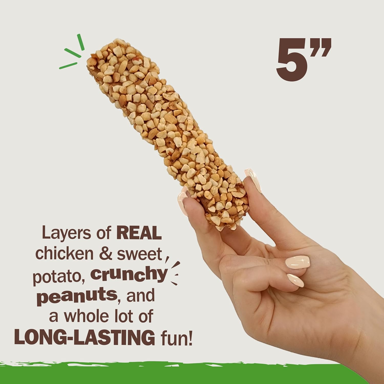 Cadet 2 pk Chewalicious® Layered N Dipped Chews - Peanuts Dog Treats & Chews