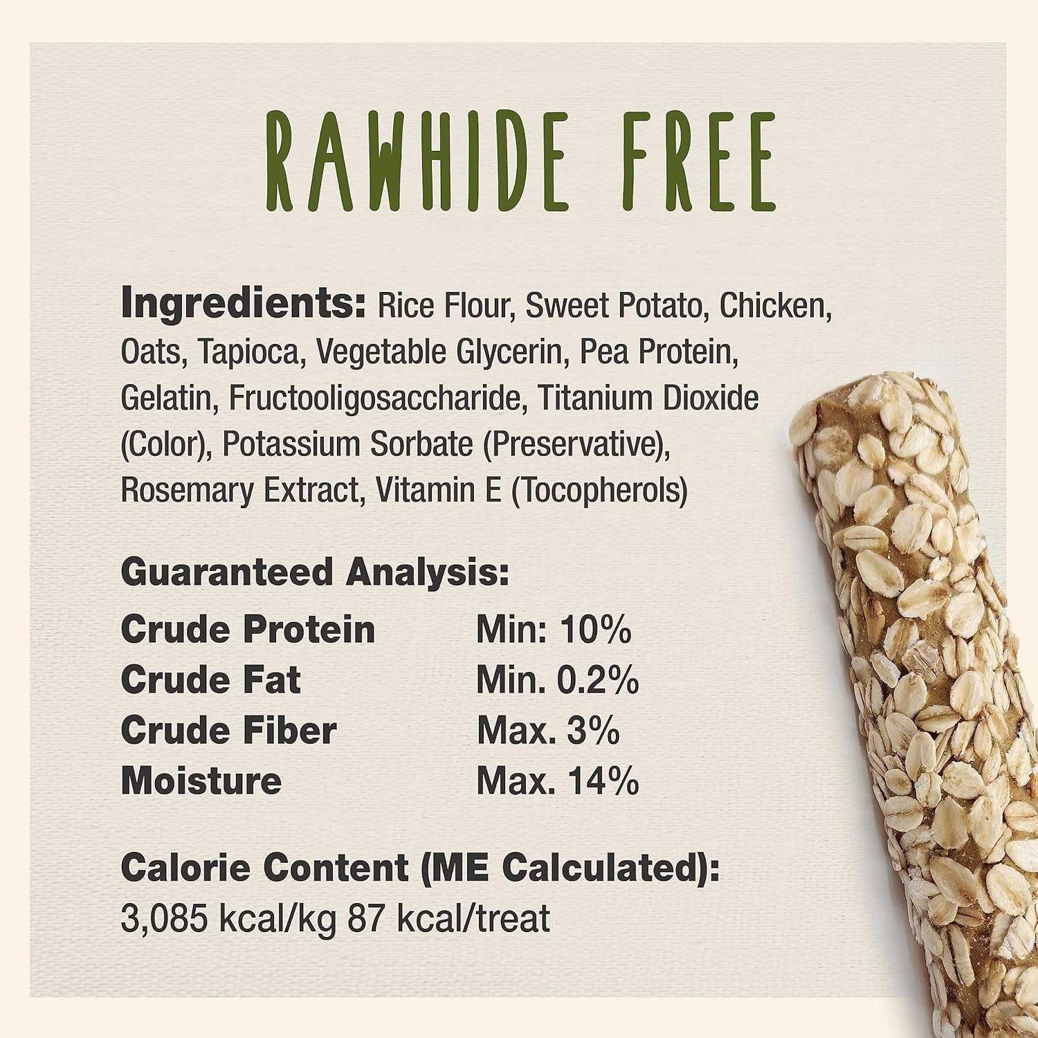 Cadet 2 pk. Smart Hide Rawhide Free Oats w/ Display Dog Treats & Chews