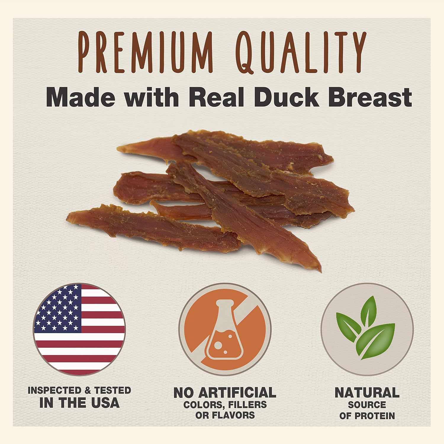 Cadet 3 oz. Duck Breast Dog Treats & Chews