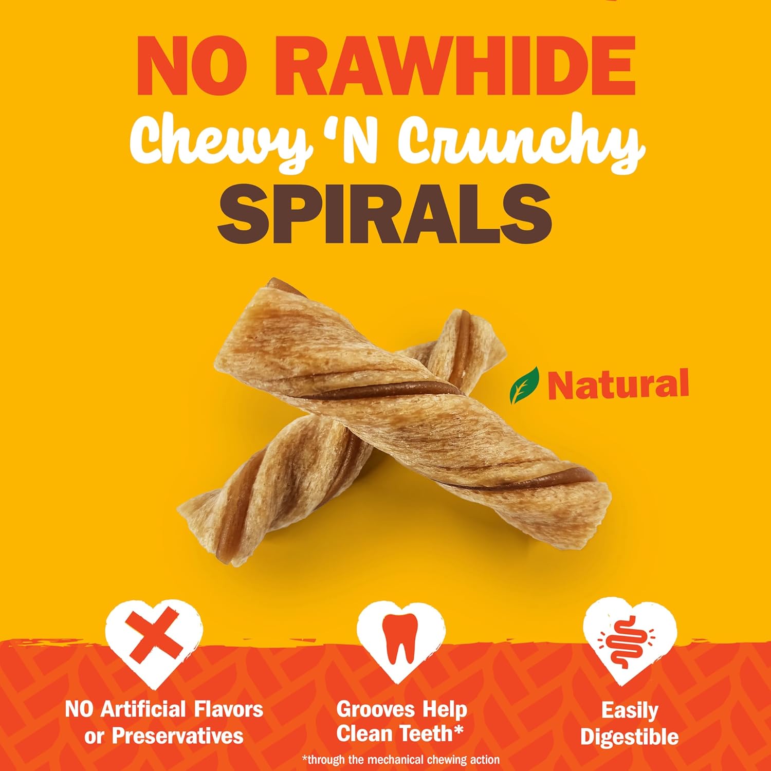 Cadet 3 pk Medium Chewy N Crunchy Spirals Dog Treats & Chews
