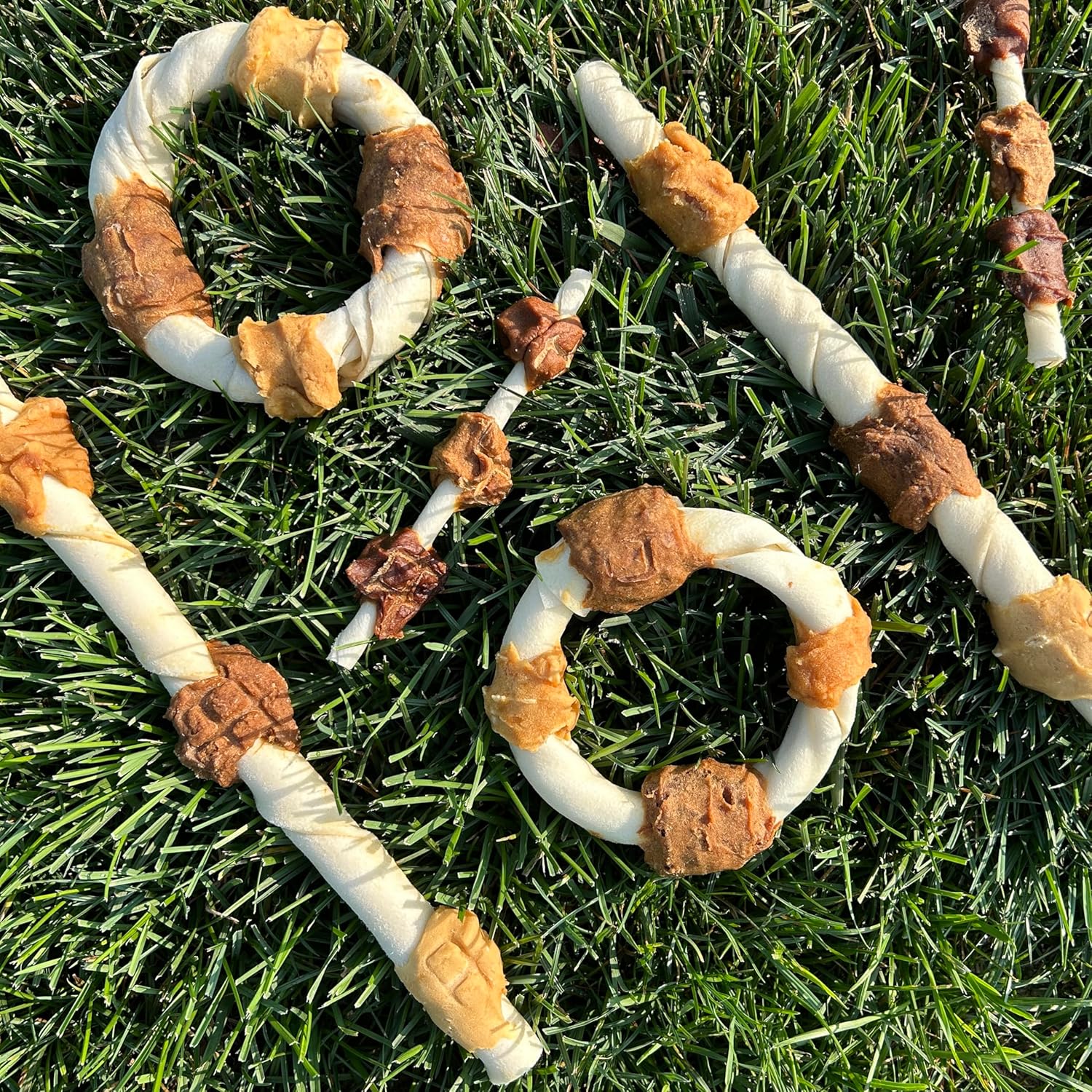 Cadet 4 oz. Beef Hide Shish Kabobs (Rawhide Twist Sticks wrapped in Chicken, Duck & Sweet Potato) Dog Treats & Chews