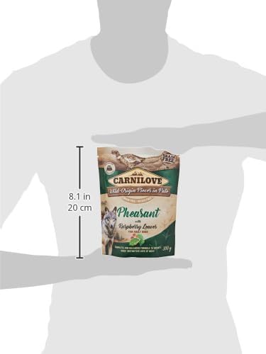 Carnilove Pheasant with Raspberry Leaves for Adult Dogs (Wet Food Pouches) 300g