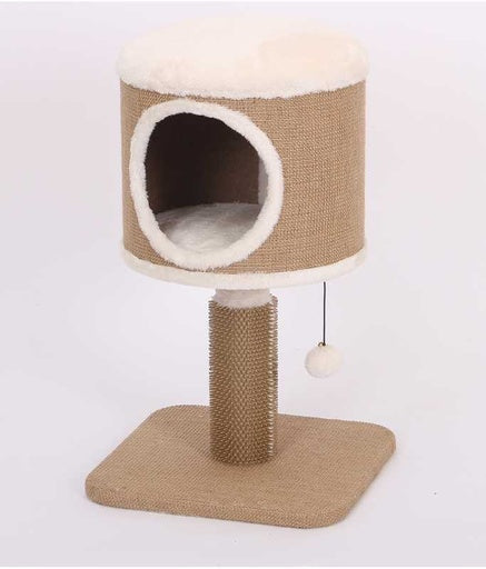 Catry Cat Tree With Cozy Cushion And Scratcher 38X38X60Cm