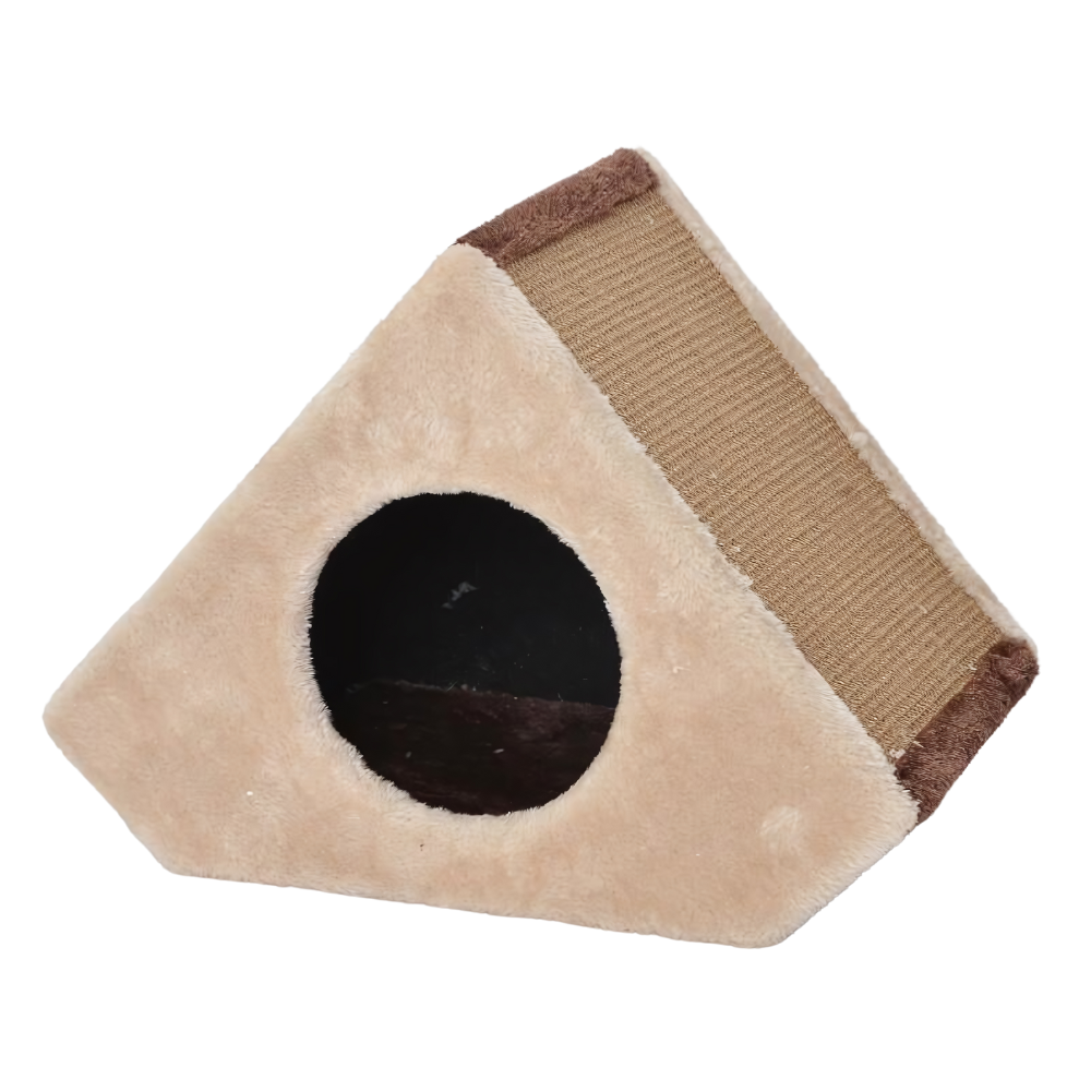Catry Conical Cat House With Scratcher 40X25X30Cm