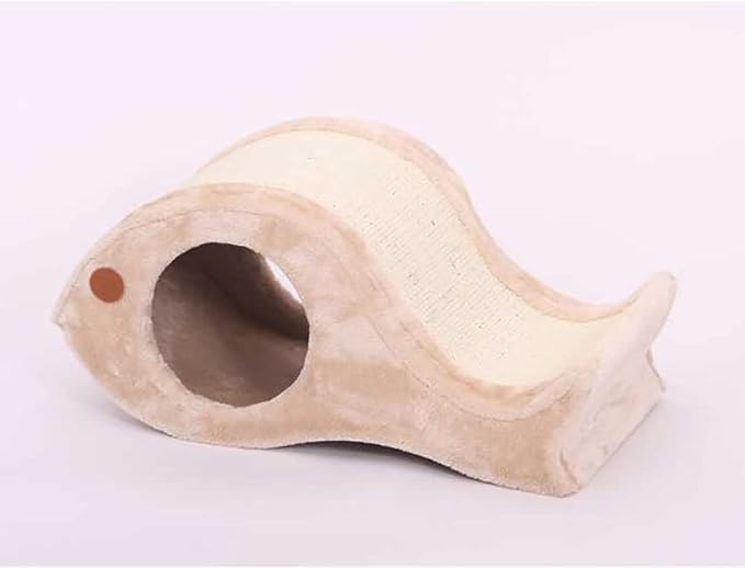 Catry Fish Shape Cat Tree With Scratcher 52X30X24Cm