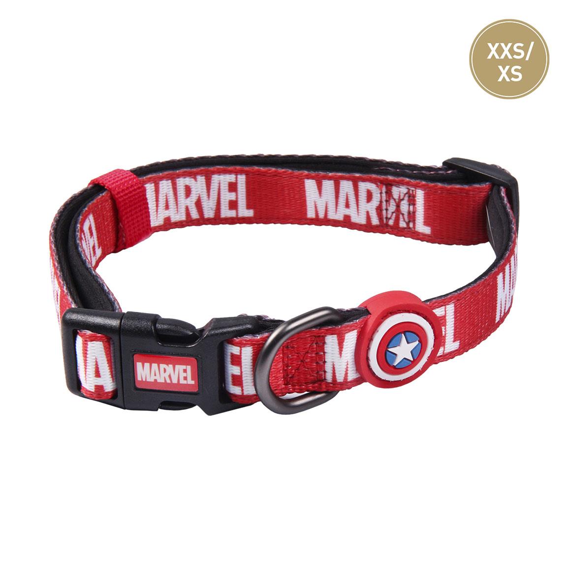 🏷️ CLEARANCE SALE | Marvel Premium Dog Collar – XXS/XS, Superhero Style (Damaged Tag – 50% Off)