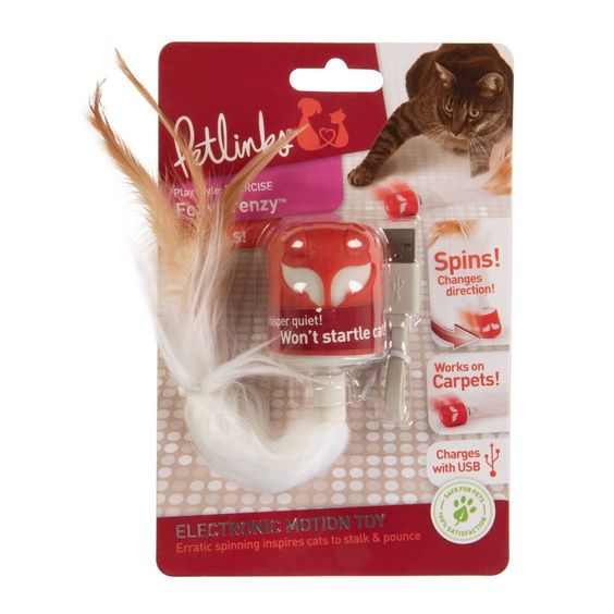 🏷️ CLEARANCE SALE | Petlinks Foxy Frenzy Electronic Motion Cat Toy – Hours of Pounce & Play (Damaged Packaging – 60% Off)