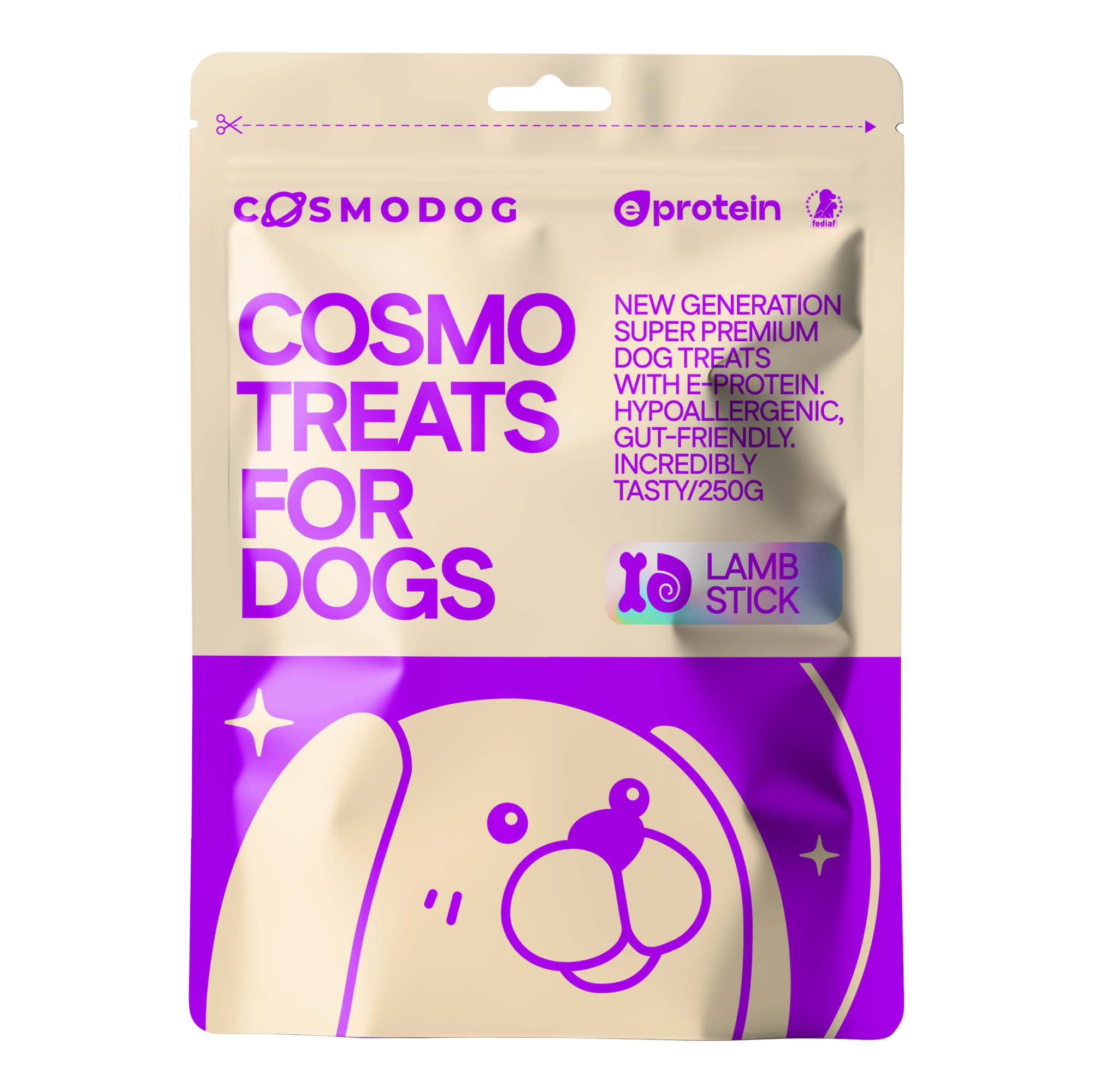 Cosmodog Lamb Sticks Dog Treats 250g