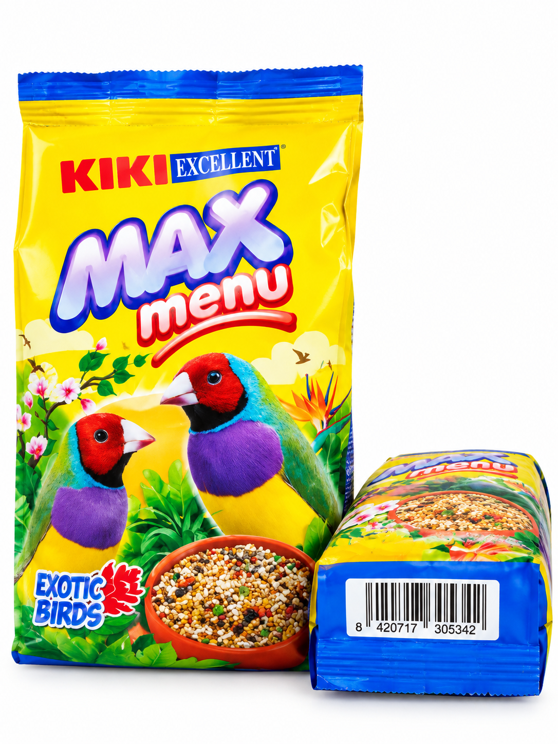 Bird Food - KIKI Excellent Max menu for Exotic Birds - 500g