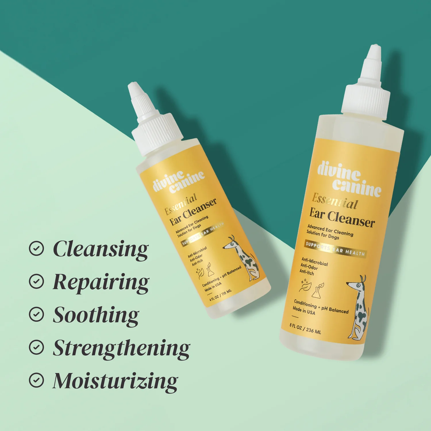 Divine Canine - Essential Ear Cleanser - 8oz - 250 g