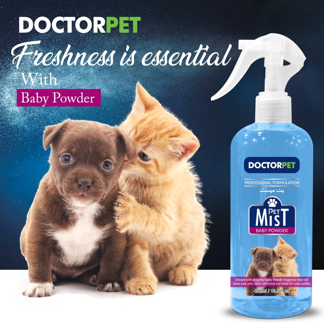 Doctor Pet Mist Baby Powder Fragrance for Dog and Cat - 400 ml