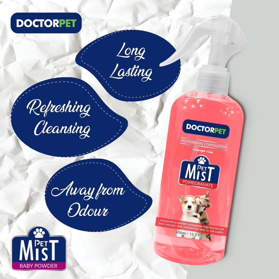 Doctor Pet Mist Pomegranate Fragrance Dog and Cat Shampoo - 400 ml